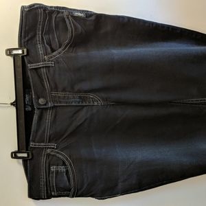 Silver dark wash bootcut jeans